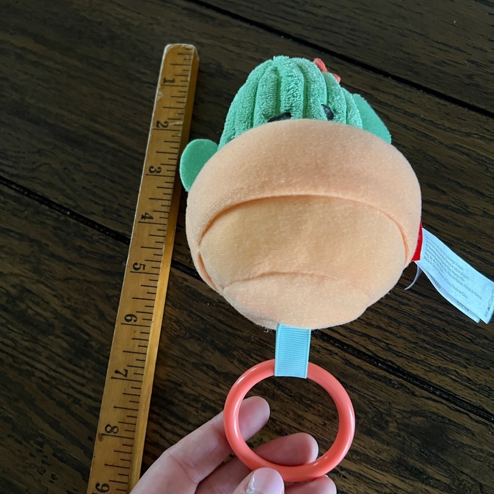 Skip Hop Plush Cactus Hanging Stroller Crib Toy Rattle Green Soft Cord Texture - Picture 9 of 9